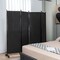 Costway 4-Panel Folding Room Divider 6FT Rolling Privacy Screen with Lockable Wheels Black/Brown/Grey/White